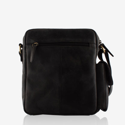 Explorer Slate Hunter Genuine Leather Crossbody Bag for Men – Back View | Smart People India
