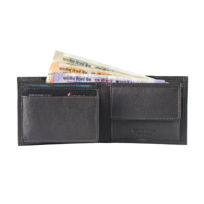 Levi - Bifold Leather Wallet Black