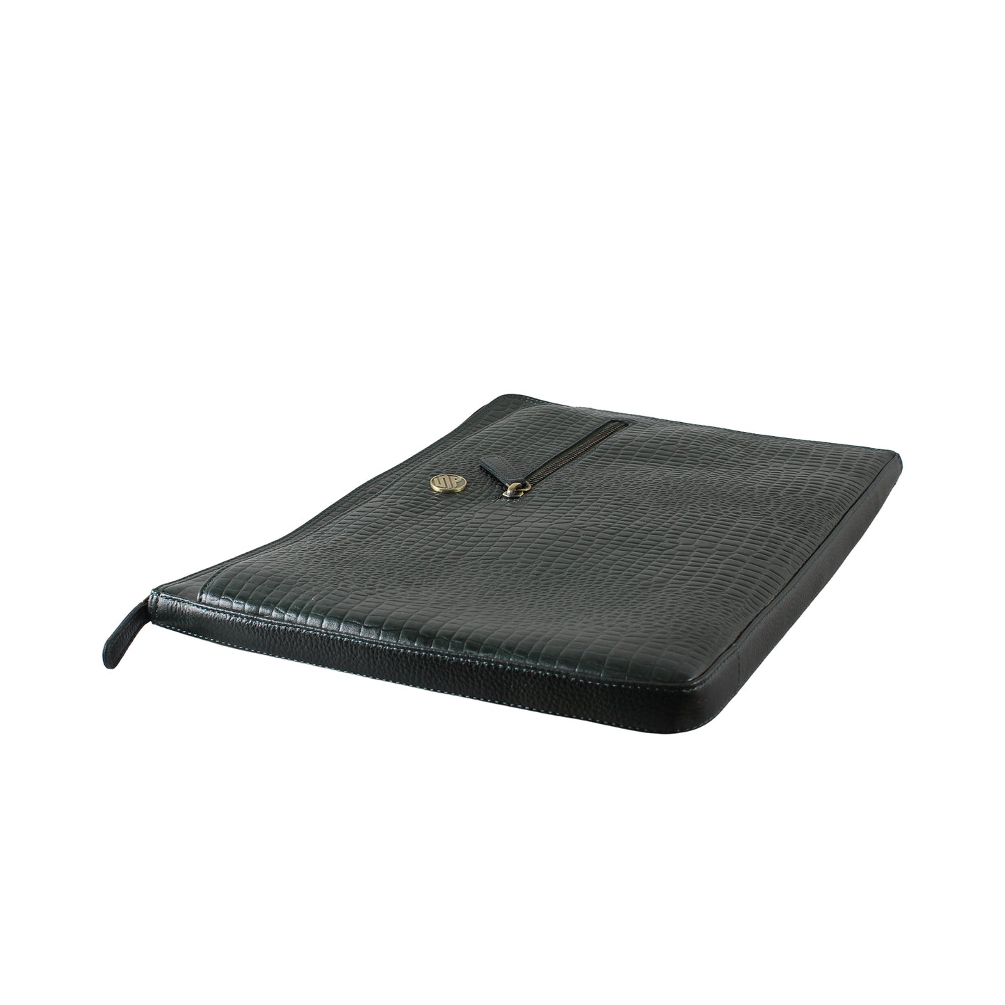 Montreux Black Genuine Leather Laptop Bag Sleeve | Fits 13/14/15 Inch Laptop/MacBook