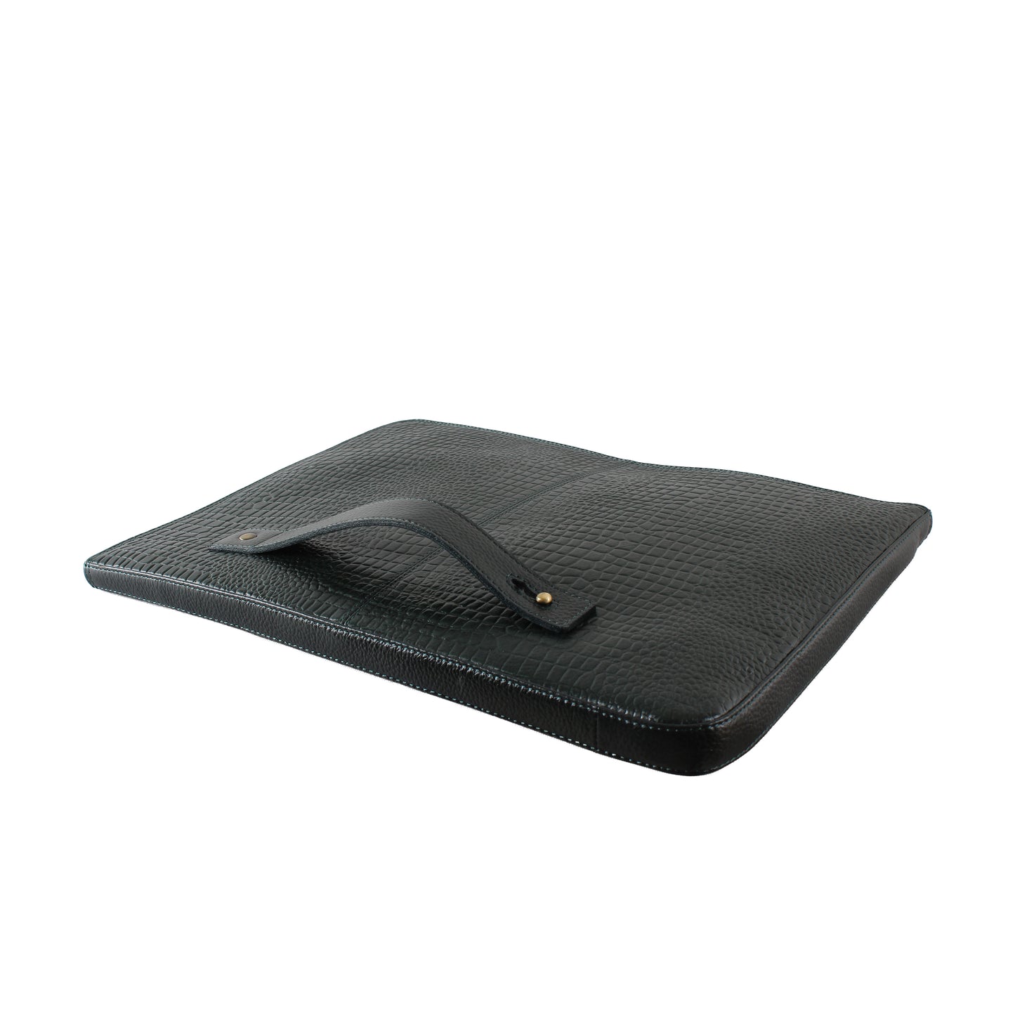 Montreux Black Genuine Leather Laptop Bag Sleeve | Fits 13/14/15 Inch Laptop/MacBook