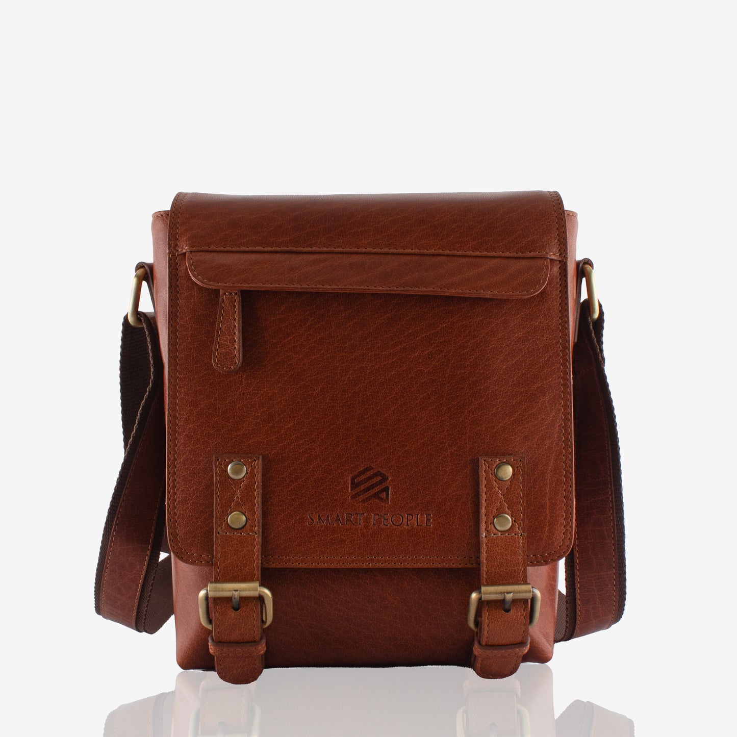 ALTAIR - Tan Leather Crossbody Bag