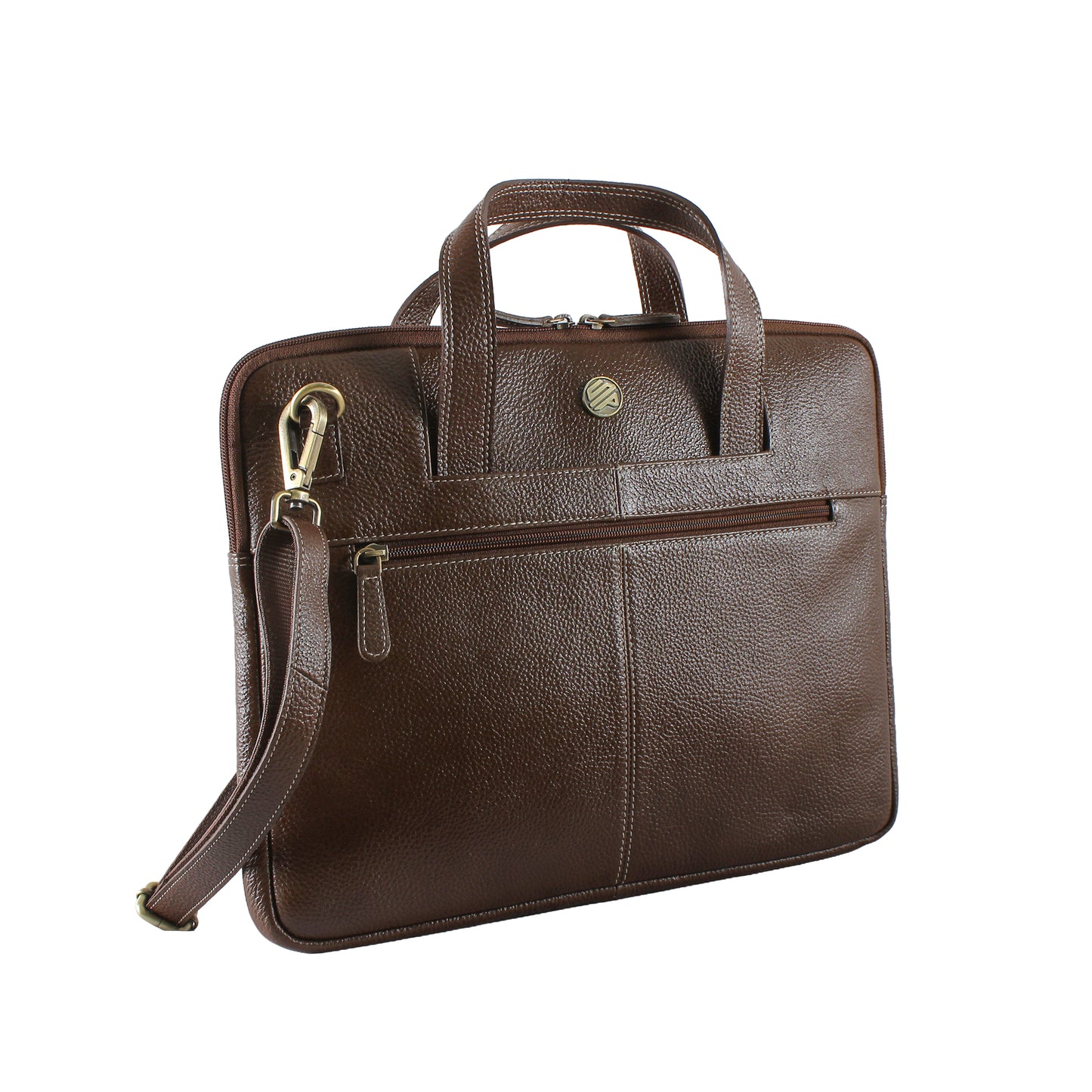 Tuxedo Tan Genuine Leather Laptop Bag Sleeve | Fits 13/14/15 Inch Laptop/MacBook