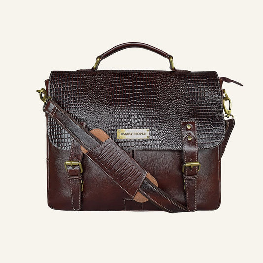 Innovator - Brown Leather Laptop Bag