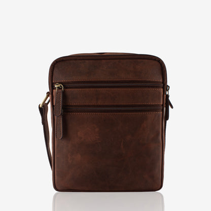Urbanista Hunter Brown Genuine Leather Crossbody Bag for Men – Interior View | Smart People India
