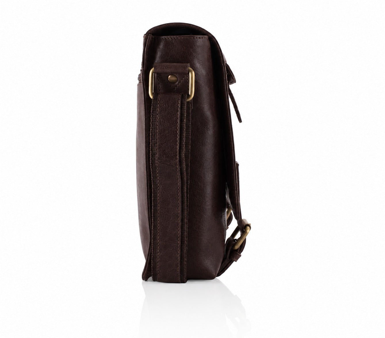 ALTAIR - Dark Brown Leather Crossbody Bag