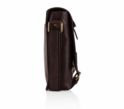ALTAIR - Dark Brown Leather Crossbody Bag