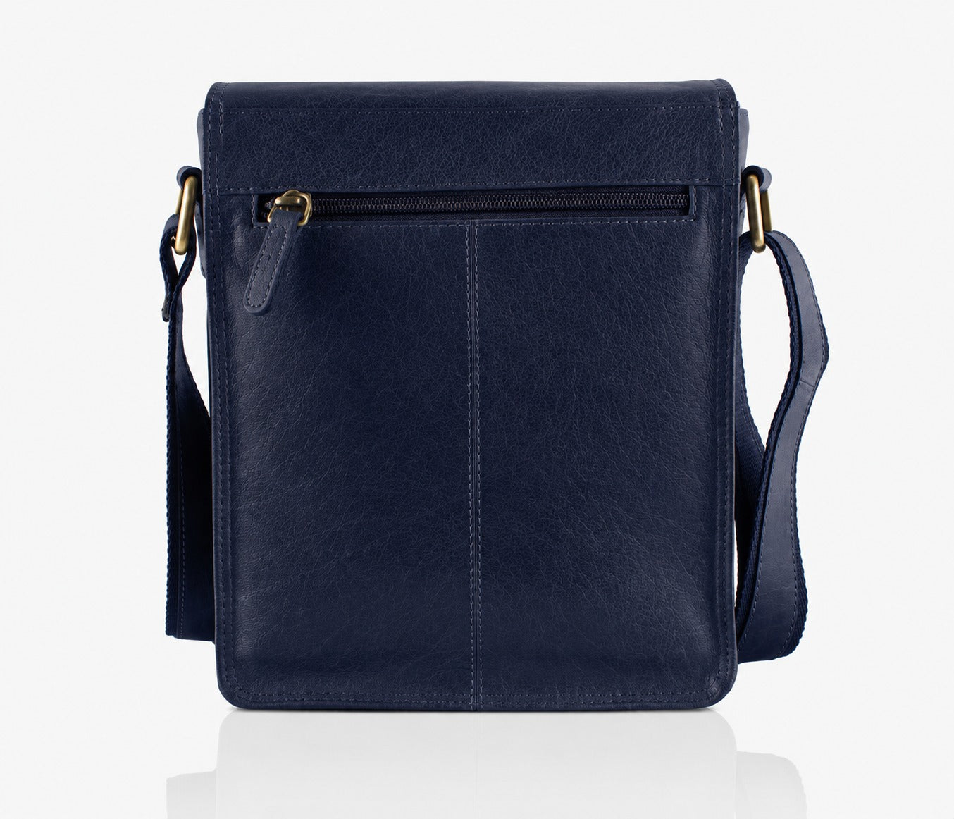 ALTAIR - Navy Blue Leather Crossbody Bag