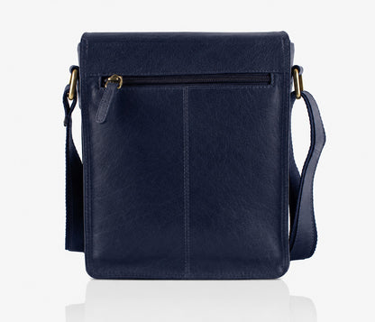 ALTAIR - Navy Blue Leather Crossbody Bag