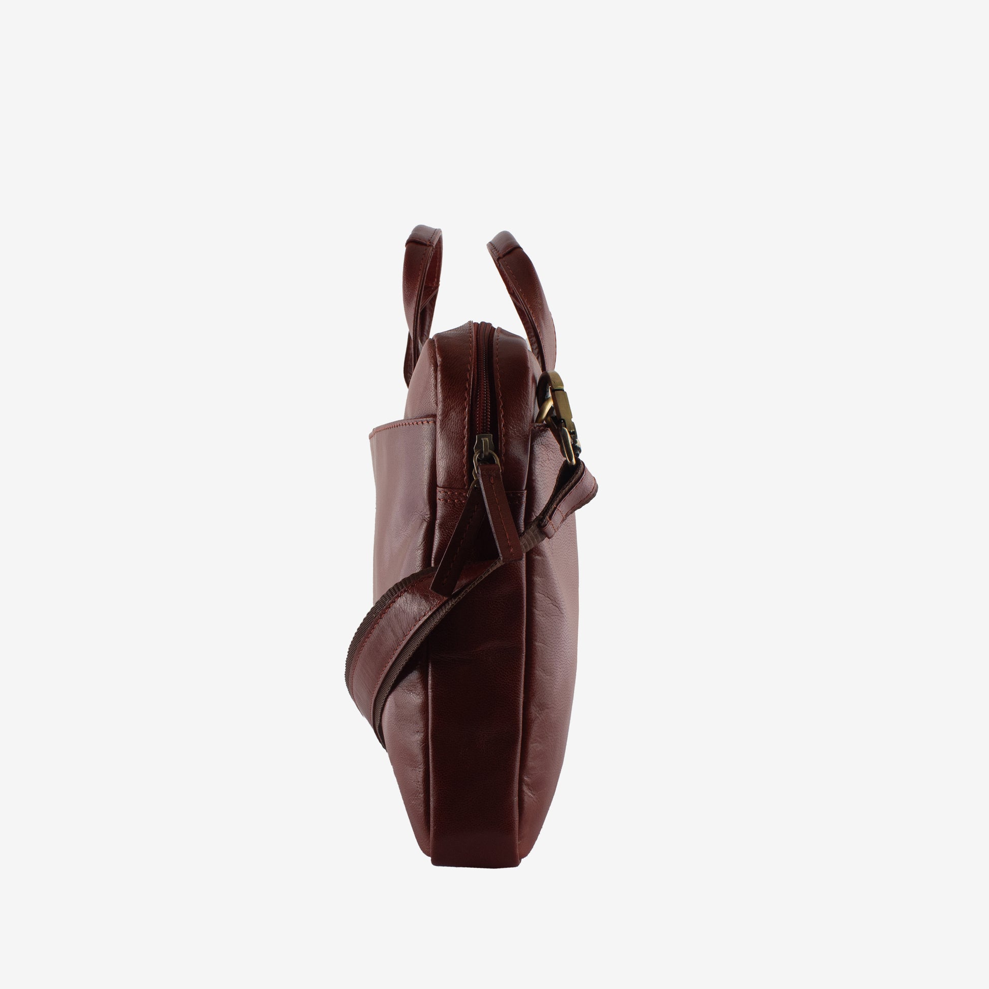 aristo laptop bag for men fits 13 inch laptop/macbook dark tan