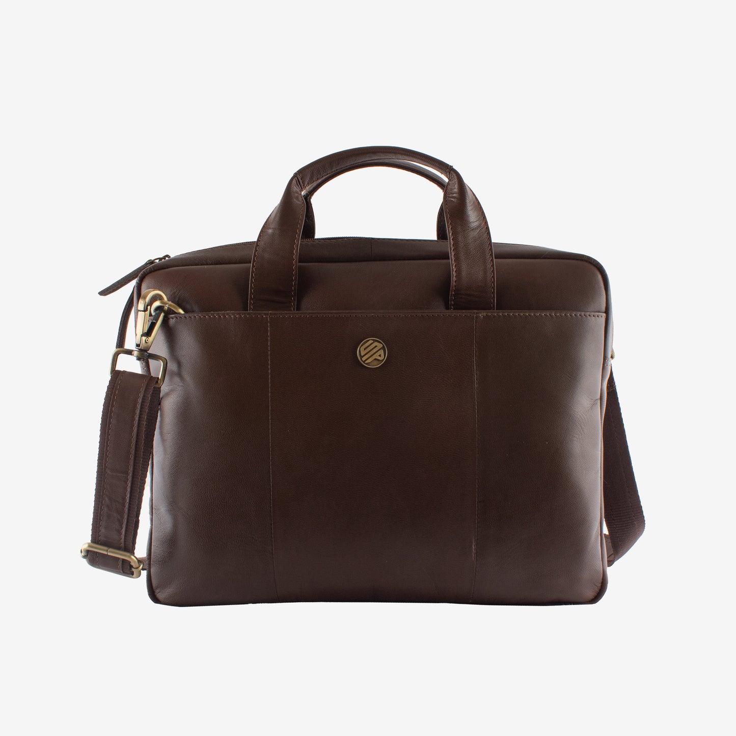aristo leather laptop bags for men fits 13 inch laptop/macbook classic taupe