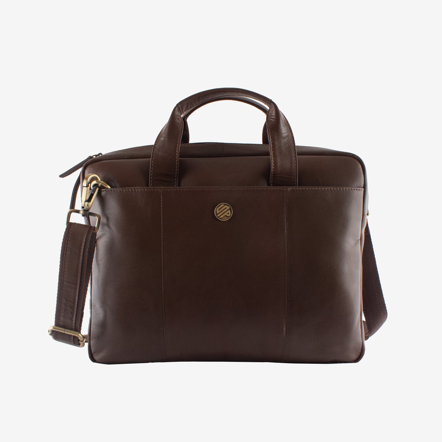 aristo leather laptop bags for men fits 13 inch laptop/macbook classic taupe
