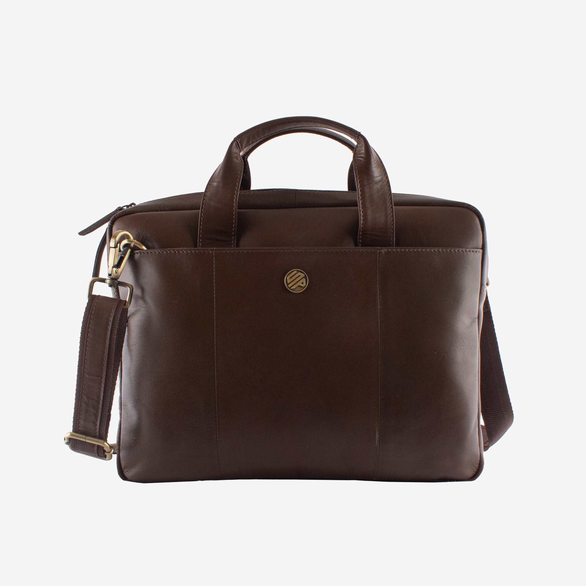 aristo leather laptop bags for men fits 13 inch laptop/macbook classic taupe