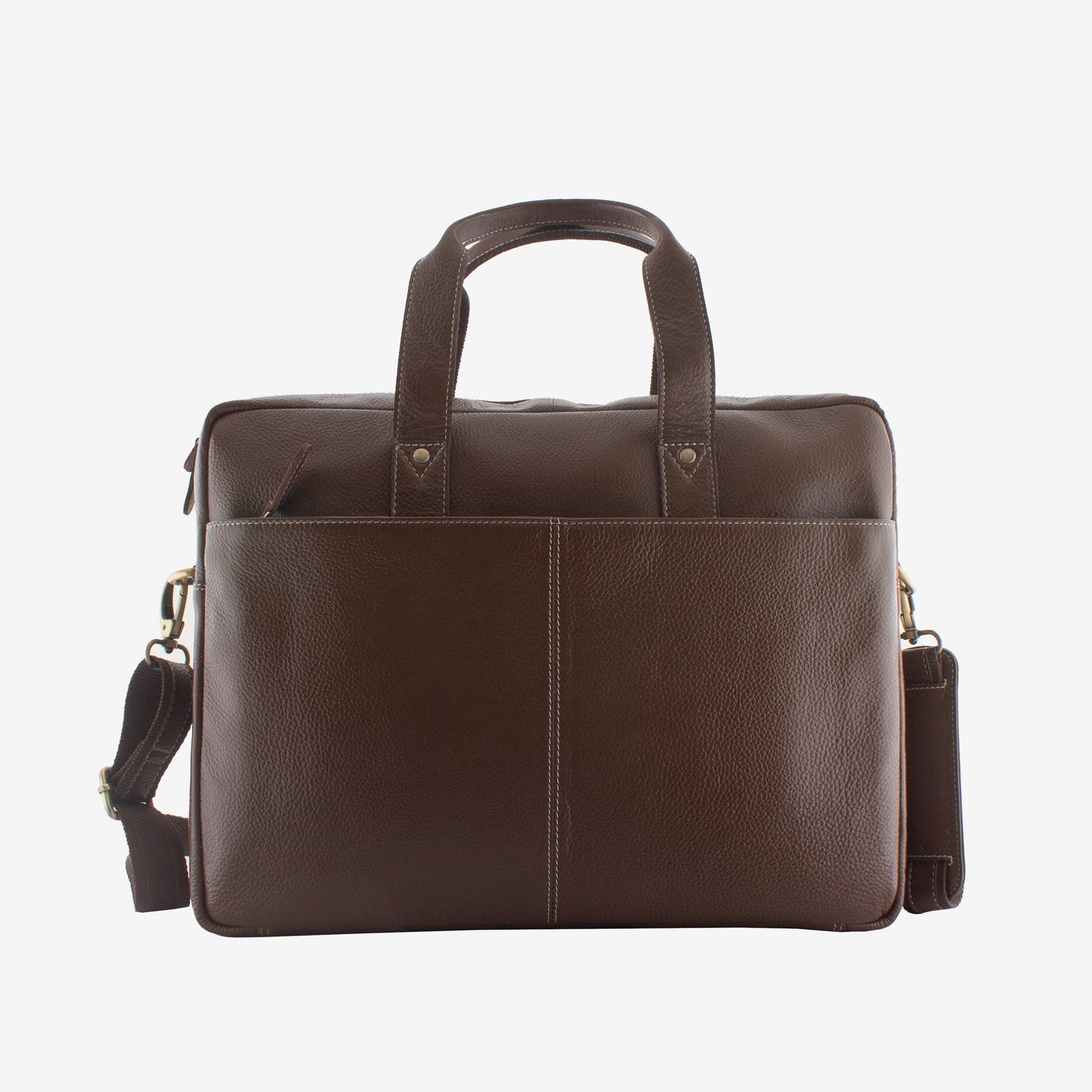 auditor brushwood leather laptop bag