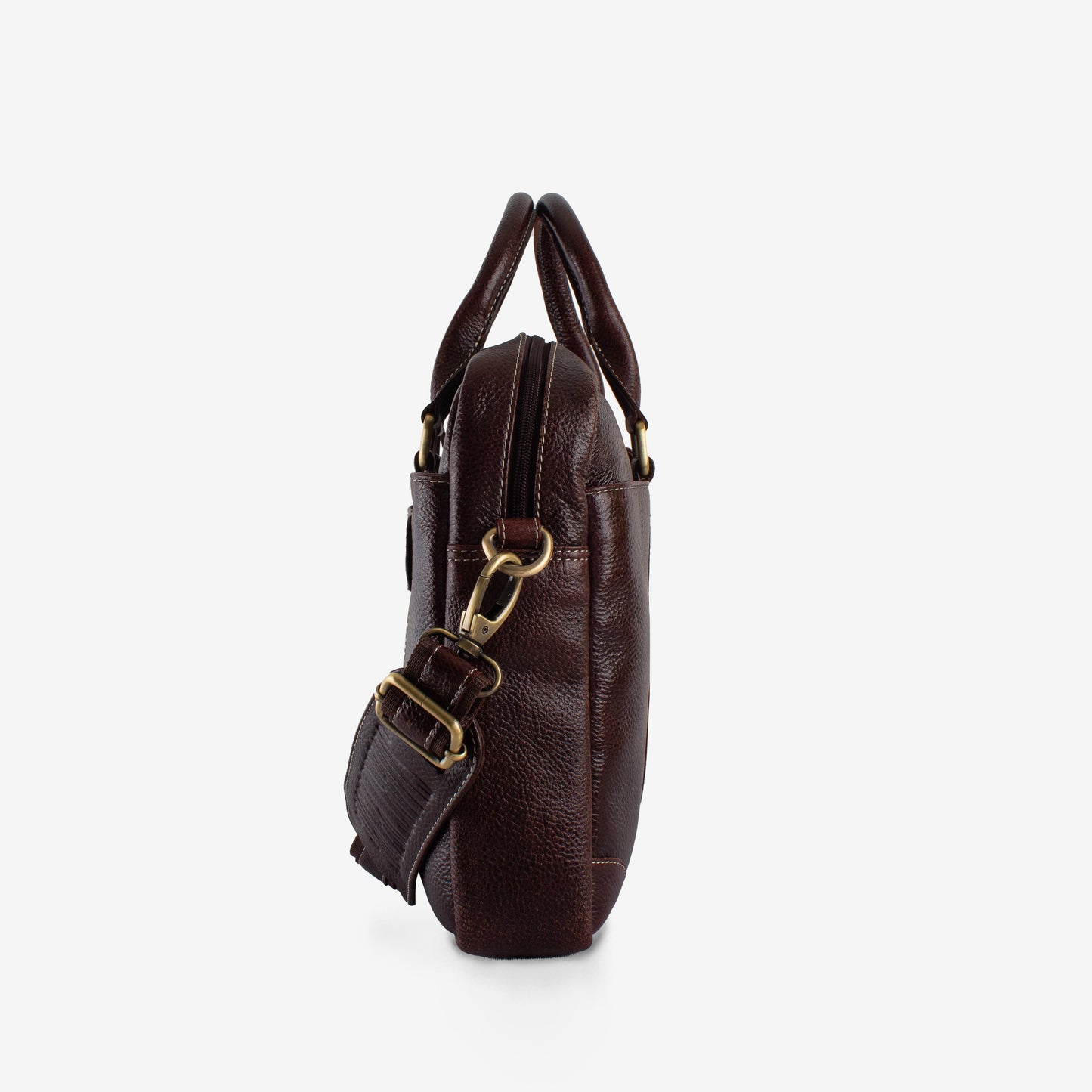 executive brown genuine leather laptop bag for men