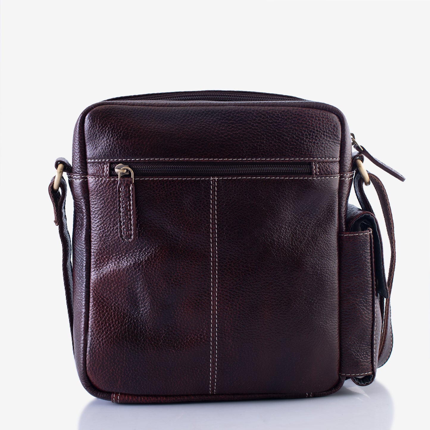 brown leather crossbody bag