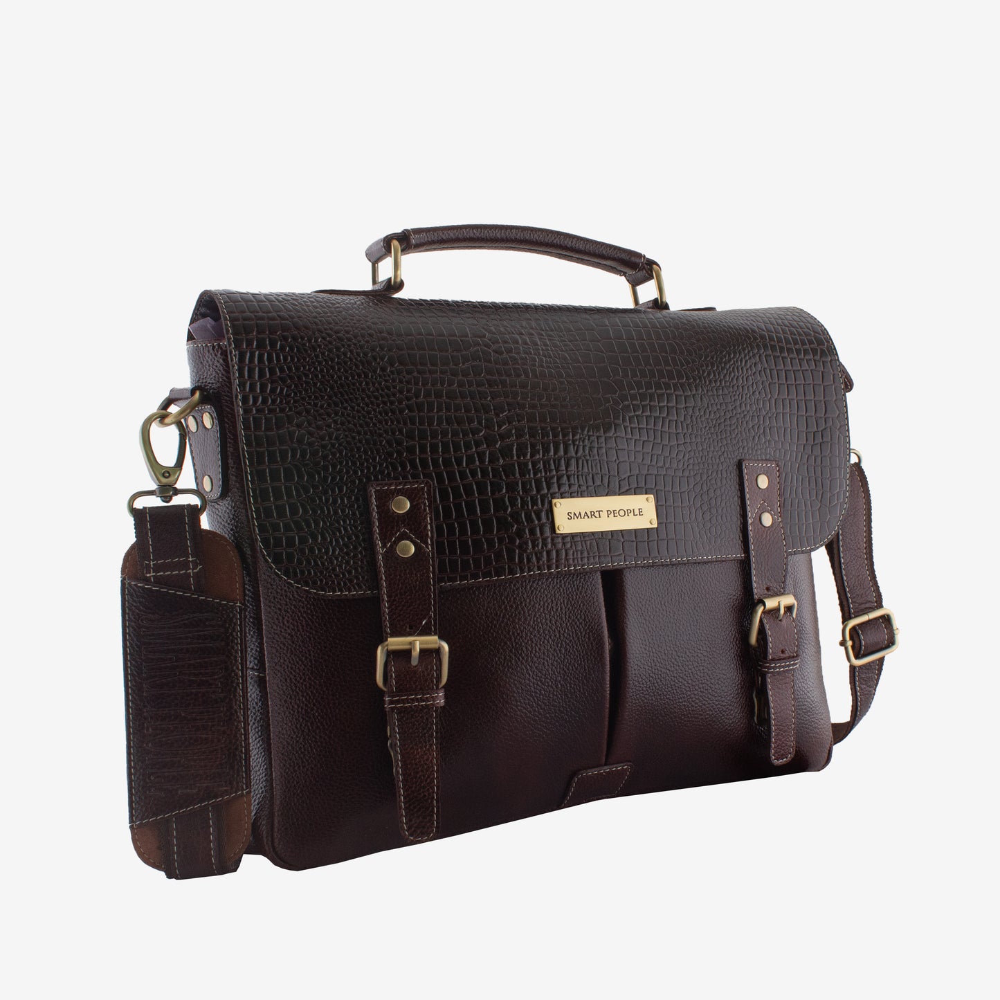 innovator brown leather laptop bag