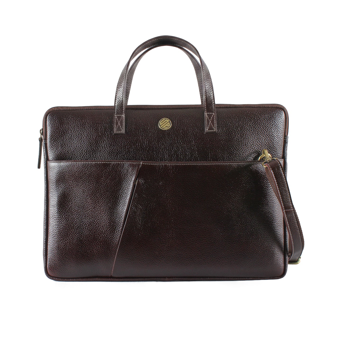 Laplet Genuine Leather Laptop Bag Sleeve - Brown