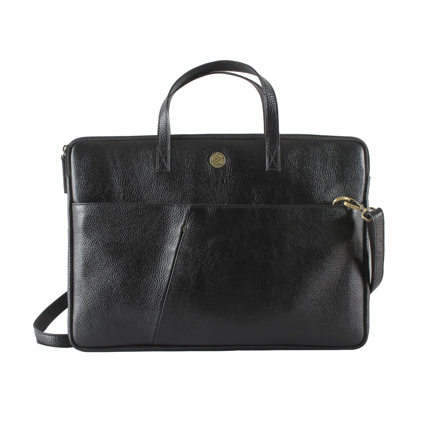 Laplet Genuine Leather Laptop Bag Sleeve - Black