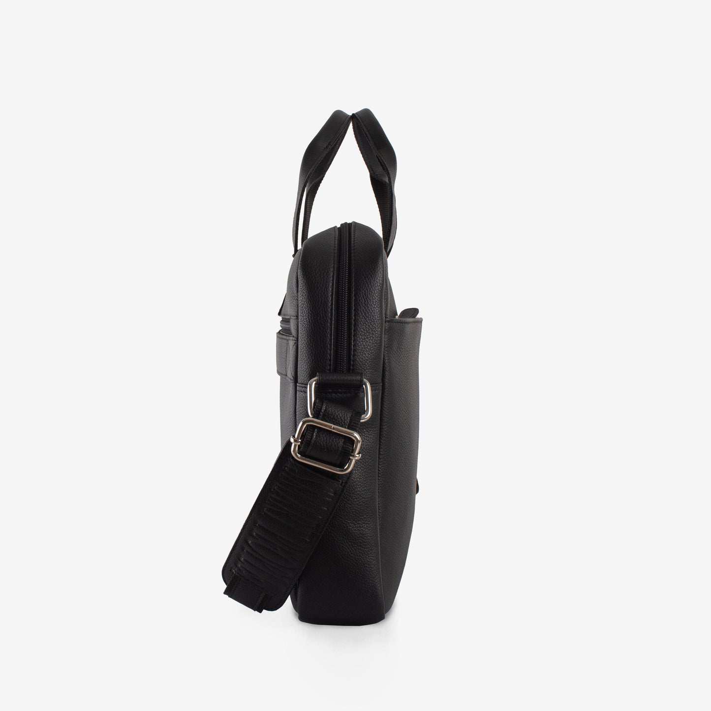 black leather laptop bag for men
