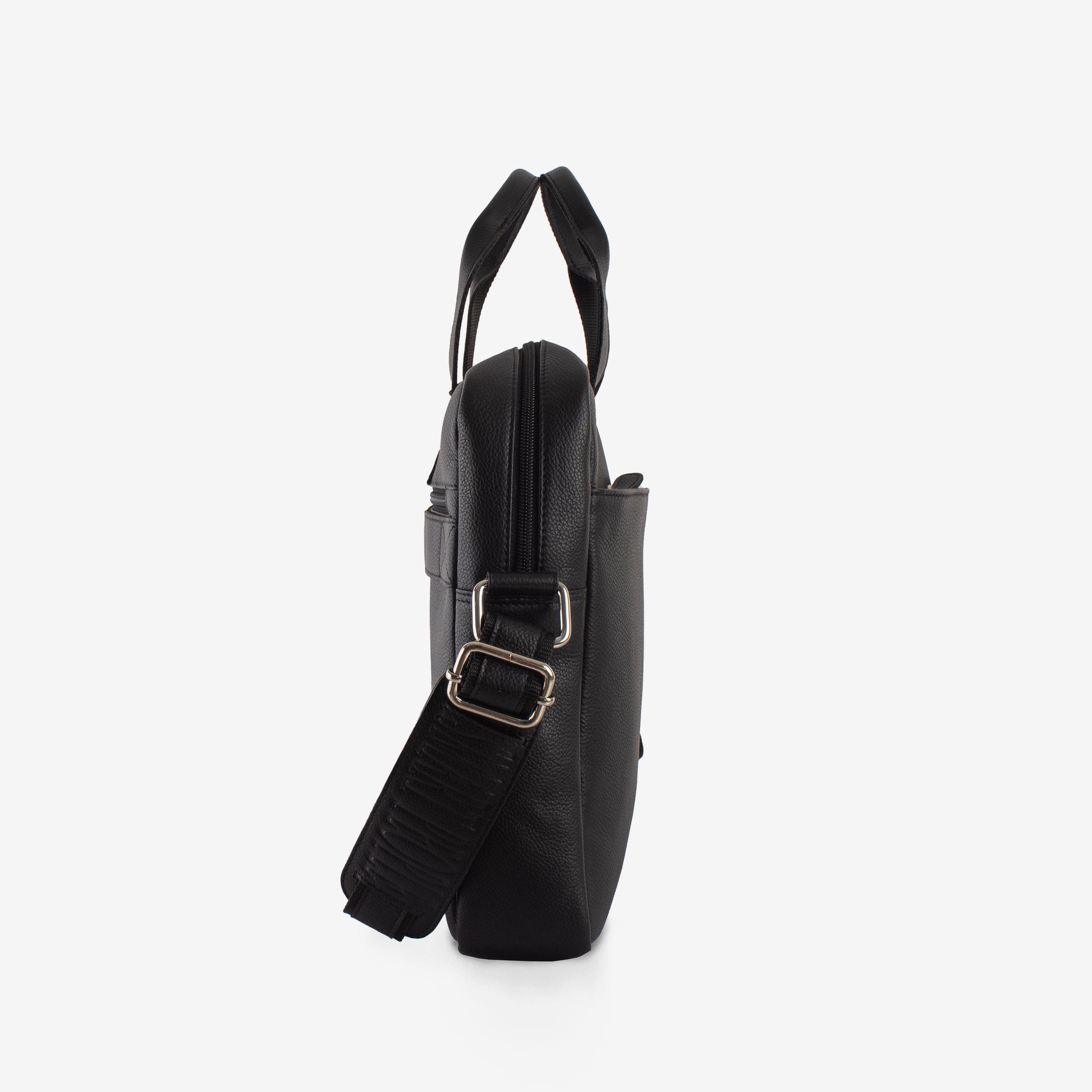 black leather laptop bag for men