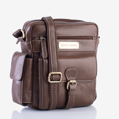 Explorer Brushwood Genuine Leather Crossbody Bag for Men | Smart People India