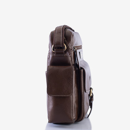 Explorer Brushwood Genuine Leather Crossbody Bag for Men – Interior View | Smart People India