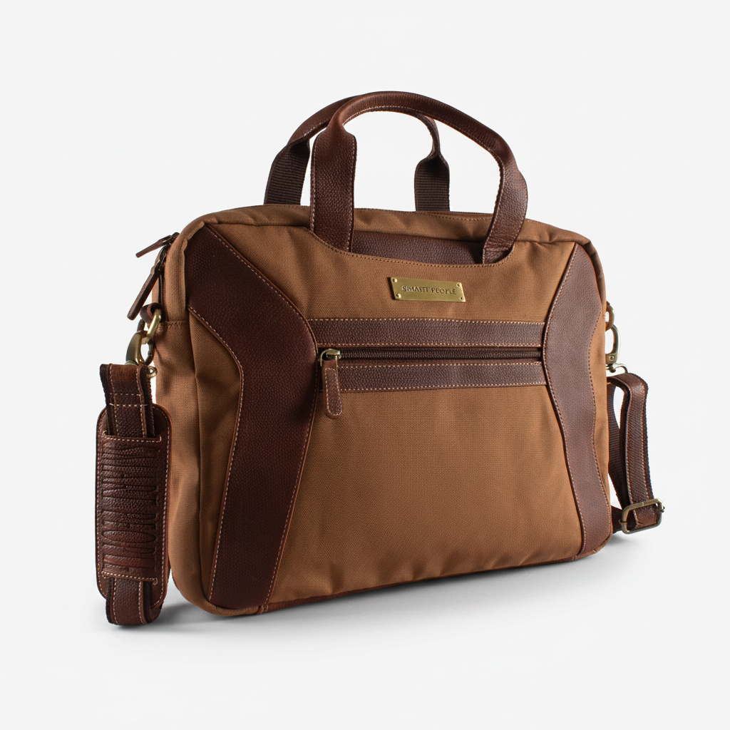 Smart People Canvas Laptop Bag For Men