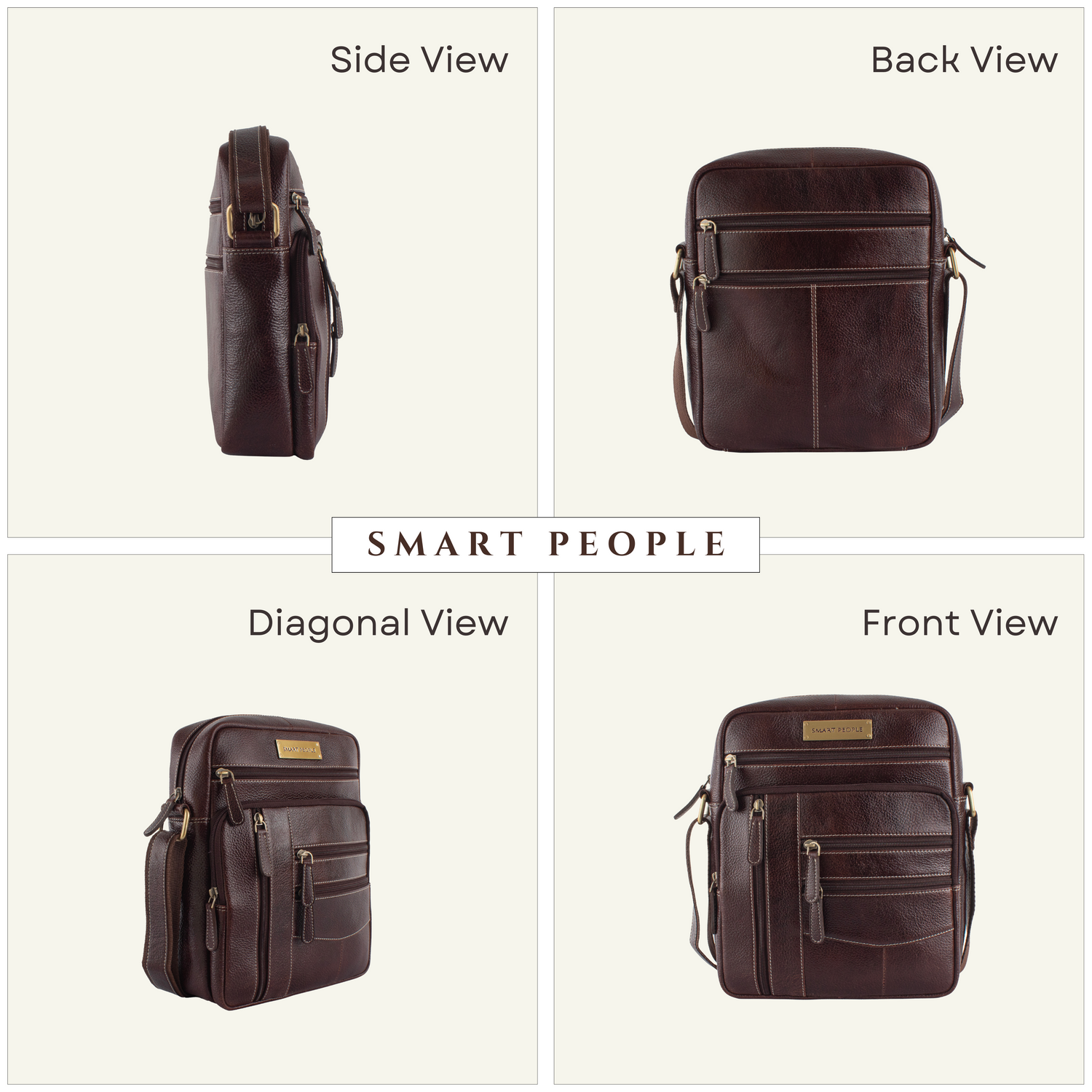 brown leather crossbody bag